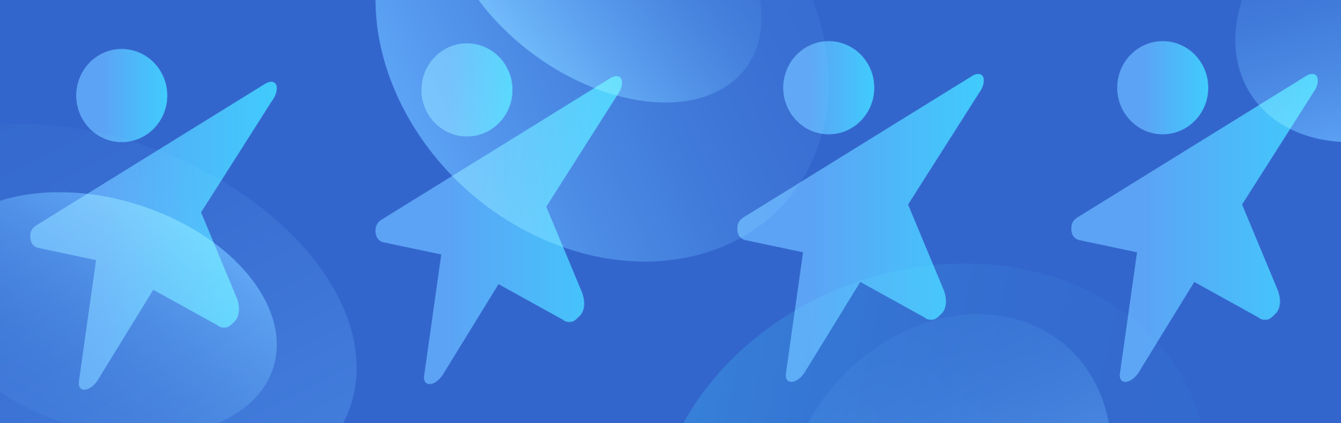 Four dynamic child icons, with circular shapes